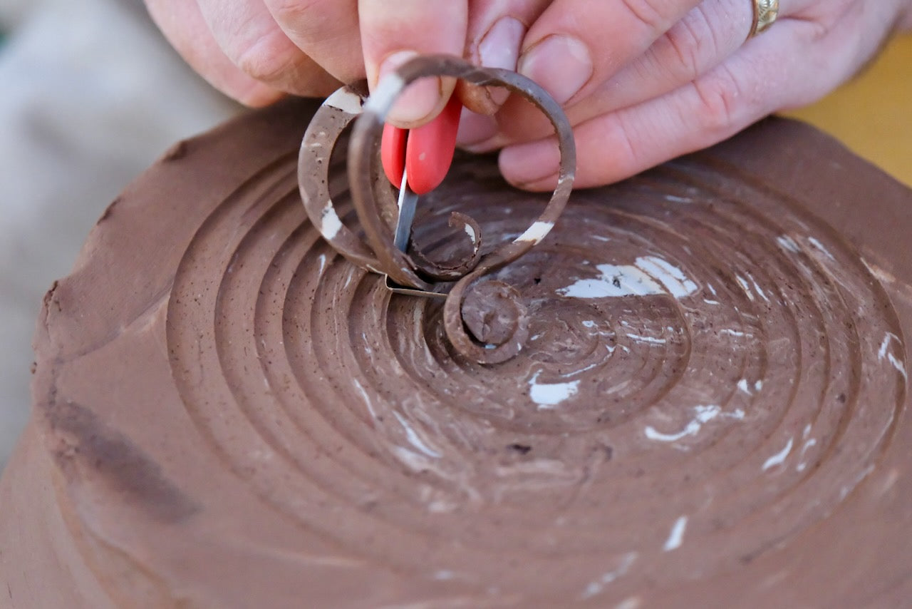 Forge Tool, Red Handle with Fin Blade