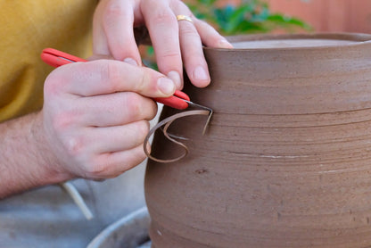 Forge Tool, Red Handle with Fin Blade