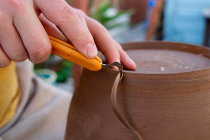 Forge Tool, Yellow Handle with Crescent Blade