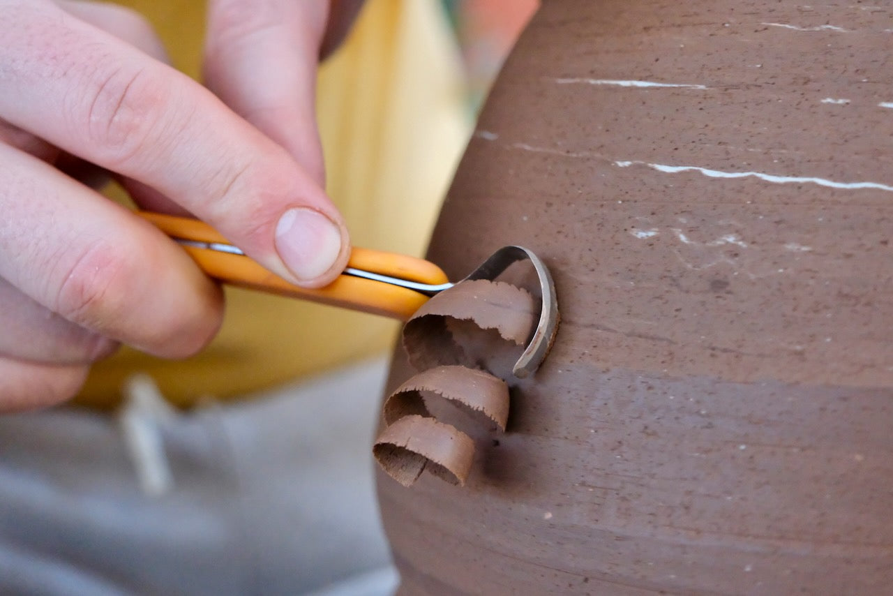 Forge Tool, Yellow Handle with Crescent Blade