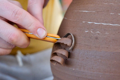 Forge Tool, Yellow Handle with Crescent Blade