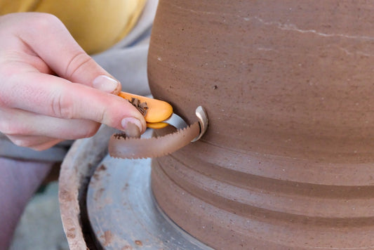 Forge Tool, Yellow Handle with Crescent Blade