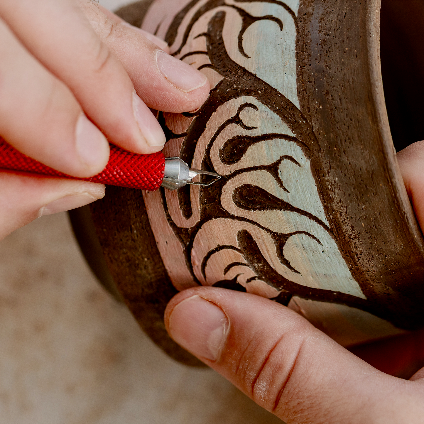 Dragonfly Tool, Universal Handle with Medium Chisel Blade