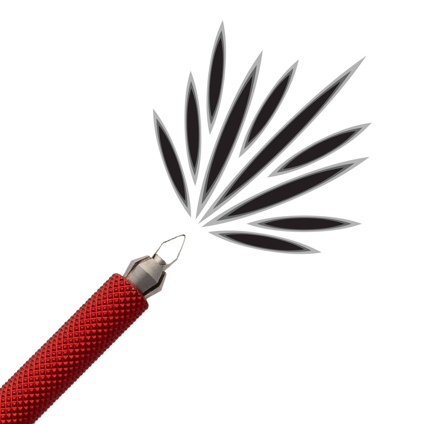 Dragonfly Tool, Universal Handle with Small Pointed Blade