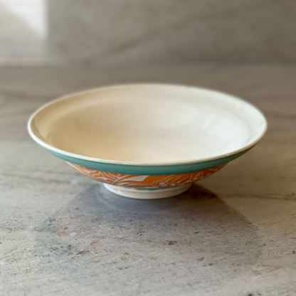 Porcelain Bowl with Crab Carving